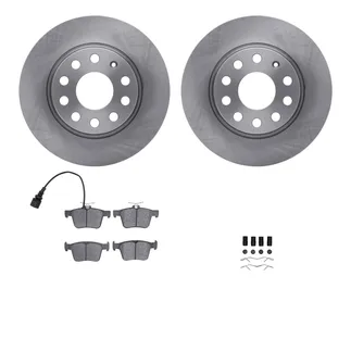 R1 Concepts WFWH1-74092 E- Line Series Brake Rotor W/ Ceramic Brake Pads & Hdw